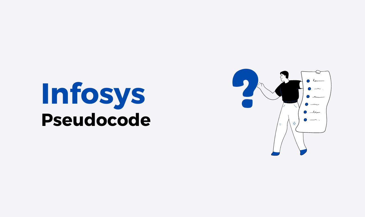 Infosys Pseudocode Questions